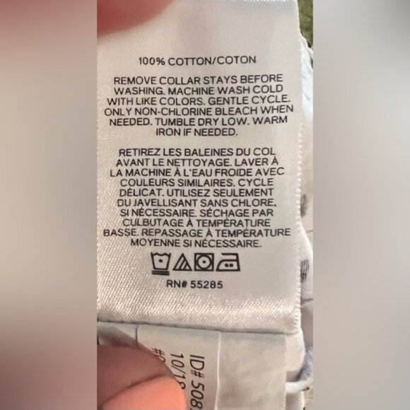 Express White and Red Floral Men's Shirt - Picture 7 of 7